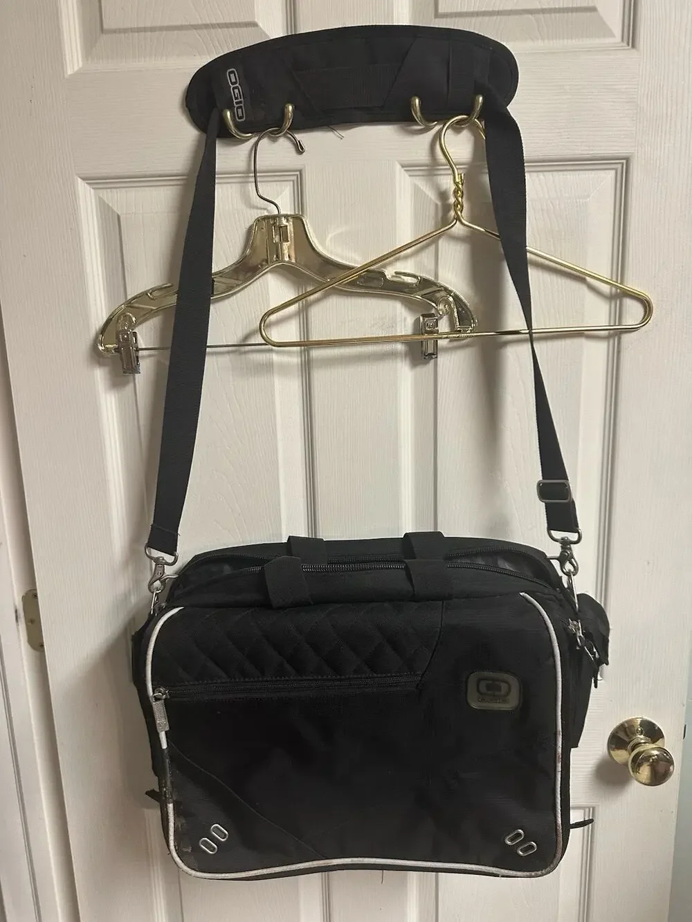 OGIO Messenger Bag Hip Hop Laptop Organizer Black Sling Bag